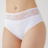 Nicoletta 63992-1 White - Батальні труси з мереживом (білий)