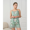 Nicoletta 90516 - Віскозний комплект майка з шортами - Листя