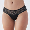 Nicoletta 84003-1 Black - Батальні трусики з мереживним верхом (чорні)