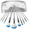 Bellapierre Professional Brush Set Blue - Професійний набір з 10 пензлів для макіяжу
