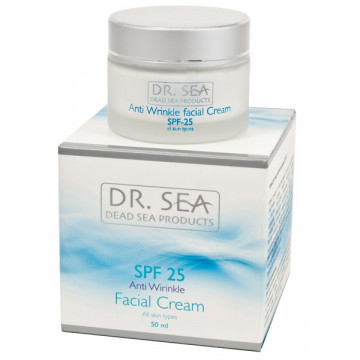 Купити - Dr. Sea Anti-Wrinkle Facial Cream SPF25 - Крем для обличчя проти зморшок SPF 25