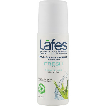 Купити - Lafe's Roll On Deodorant Fresh Cedar & Aloe - Роликовий дезодорант "Кедр та алое"