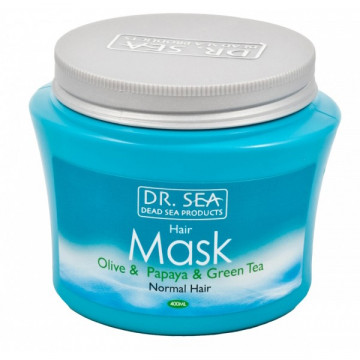 Купити - Dr. Sea Hair Mask Olive & Papaya & Green Tea - Маска для волосся з оліями оливи, папайї та екстрактом зеленого чаю