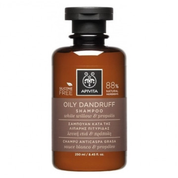 Купити - Apivita shampoo for oily dandruff with white willow propolis - Шампунь від лупи для жирного волосся з білою вербою і прополісом