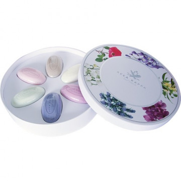 Купити - Acca Kappa Rose, Blue Lavender, Jasmine, Olea, Wisteria, Lilac Soap Set - Подарунковий набір