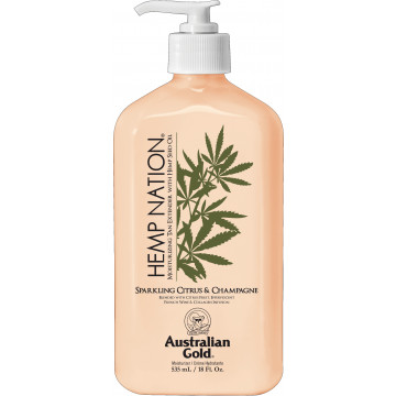 Купити - Australian Gold Hemp Nation Sparkling Citrus & Champagne Tan Extender Body Lotion - Лосьйон для тіла після засмаги