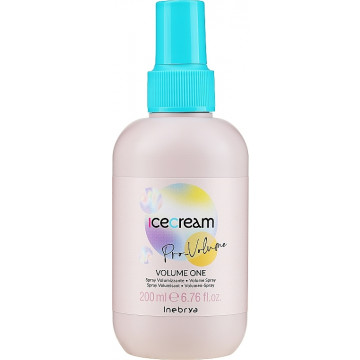Купити - Inebrya Ice Cream Pro-Volume One 15 in 1 Spray - Спрей для надання об'єму волоссю