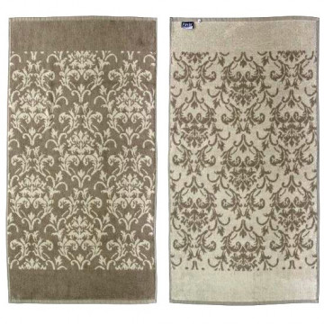 Купити - Pavia Jacquard Ecru/Grey - Рушник для рук і обличчя