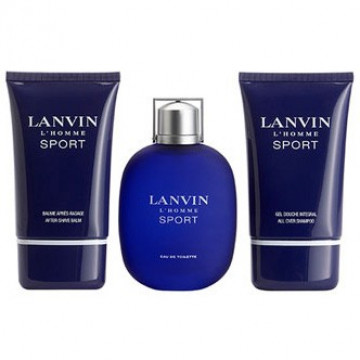 Купити - Lanvin L'Homme Sport - Подарунковий набір (EDT100+A/SH100+S/G100)