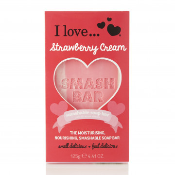 Купити - I Love Strawberry Cream Smash Bar Soap - Мило "Полуничний крем"