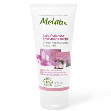 Купити - Melvita Nectar De Rose Fresh Moisturizing Body Milk - Освіжаюче і зволожуюче молочко для тіла "Рожевий нектар"