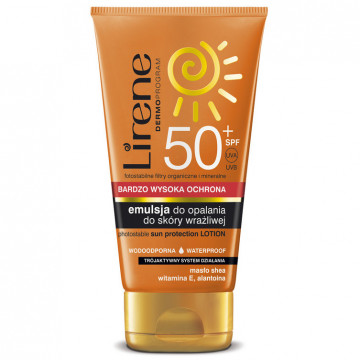 Купити - Lirene Sun Care SPF50 - Водостійкий лосьйон для засмаги SPF50