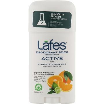 Купити - Lafe's Deodorant Stick Active Citrus & Bergamot - Дезодорант-стик "Цитрус і бергамот"