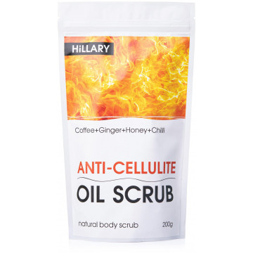 Купити - Hillary Anti-Cellulite Oil Scrub - Антицелюлітний розігріваючий скраб для тіла