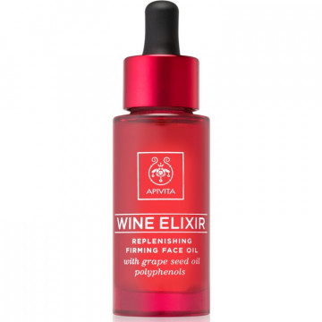 Купити - Apivita Wine Elixir Oil - Відновлююче масло для обличчя з поліфенолами виноградних кісточок