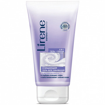 Купити - Lirene Beauty Care Moisturising Face Wash Gel+Scrub 2-in-1 - Очищуючий гель-пілінг 2 в 1