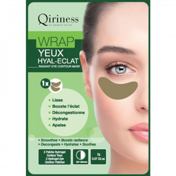 Купити - Qiriness Le Wrap Yeux Hyal-Eclat Radiant Eye Contour Mask - Омолоджуючі гідрогелеві патчі для очей