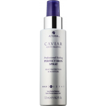 Купити - Alterna Caviar Anti-Aging Professional Styling Perfect Iron Spray - Термозахисний зволожуючий спрей для випрямлення волосся з екстрактом чорної ікри