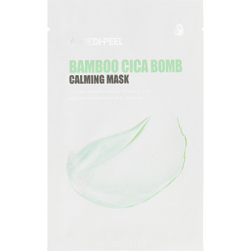 Купити - Medi Peel Bamboo Cica Bomb Calming Mask - Заспокійлива маска для обличчя з центелою та бамбуком