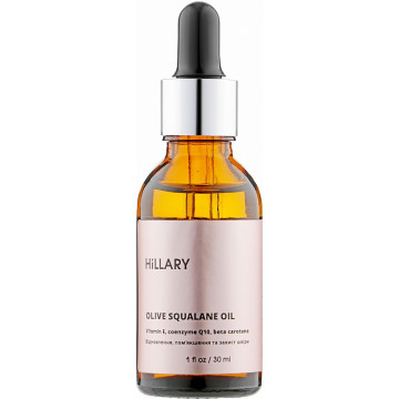 Купити - Hillary Olive Squalane Oil 100% - Сквалан оливковий