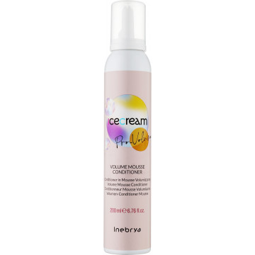Купити - Inebrya Ice Cream Pro-Volume Mousse Conditioner - Мус-кондиціонер для надання об'єму тонкому волоссю