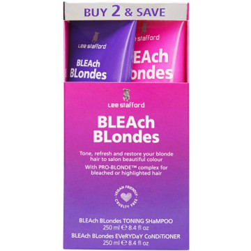 Купити - Lee Stafford Bleach Blondes Twin Pack - Подарунковий набір для освітленого волосся