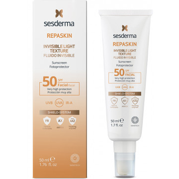 Купити - Sesderma Repaskin Invisible Light Texture SPF50+ - Сонцезахисний флюїд для обличчя
