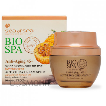 Купити - Sea of SPA Bio Spa Anti-Aging 45+ Active Day Cream - Антивіковий денний крем з гарбузовою олією 45+