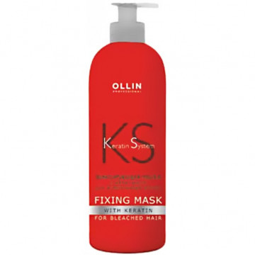 Купити - OLLIN Keratin System Fixing Mask for Light Hair - Маска-фіксатор для освітленого волосся