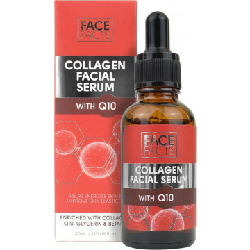 Купити - Face Facts Collagen Facial Serum With Q10 - Сироватка для обличчя з колагеном та коензимом Q10