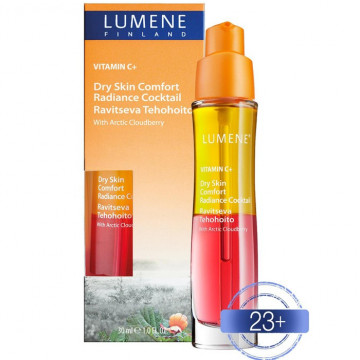 Купити - Lumene Vitamin C+ Dry Skin Comfort Radiance Cocktail - Інтенсивний живильний коктейль для схильної до сухості шкіри