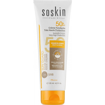 Купити - Soskin Smooth Cream Body & Face Very High Protection SPF50+ - Сонцезахисний крем для обличчя та тіла