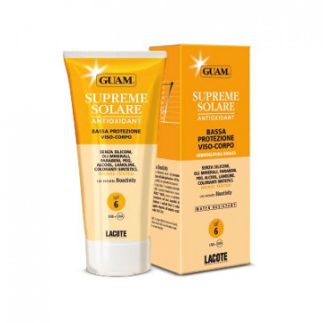 Купити - GUAM Supreme Solare Solare crema viso-corpo Bassa Protezione - Сонцезахисний спрей c антиоксидантною дією SPF6