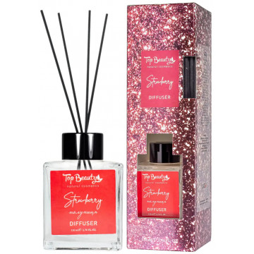 Купити - Top Beauty Reed Diffuser "Strawberry" - Парфумований дифузор для будинку "Полуниця"