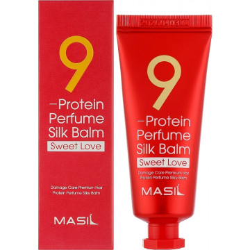 Купити - Masil 9 Protein Perfume Silk Balm Sweet Love - Незмивний бальзам для волосся з ароматом гібіскуса та троянди