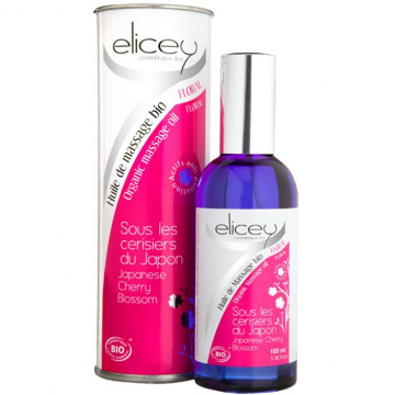 Купити - Elicey Organic Massage Oil Japanese Cherry Blossom - Масло для масажу Японська Сакура