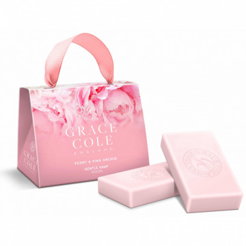 Купити - Grace Cole Gentle Soap Peony&Pink Orchid - Подарунковий набір "Півонія і рожева орхідея"