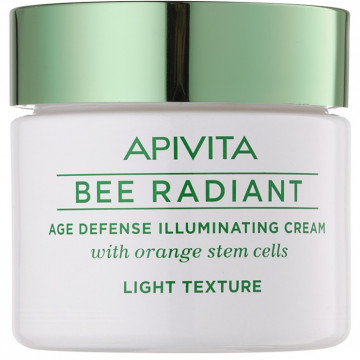 Купити - Apivita Age Defense Illuminating Cream Light Texture - Легкий крем для сяйва і захисту шкіри від передчасного старіння зі стовбуровими клітинами апельсина