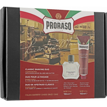 Купити - Proraso Red Classic Shaving Duo - Подарунковий набір для гоління жорсткої щетини