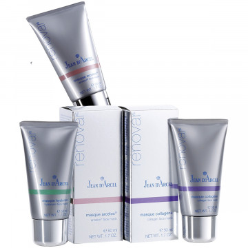 Купити - Jean D'Arcel Renovar Masks 3 Pieces Kit - Набір масок для обличчя