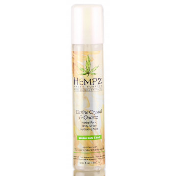 Купити - Hempz Citrine Crystal and Quartz Herbal Face Body and Hair Hydrating Mist - Освіжаючий спрей для тіла "Цитрус і кварц"