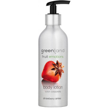 Купити - Greenland Fruit Emotions Body Lotion Strawberry-Anise With Pump - Лосьйон для тіла з помпою "Полуниця-аніс"