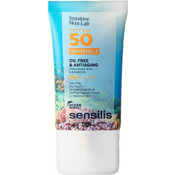 Купити - Sensilis Matt gel Gel Oilfree SPF50+ - Фотозахисний матуючий гель для обличчя