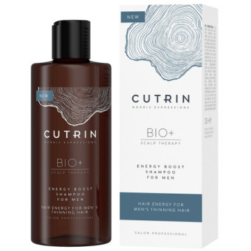 Купити - Cutrin Bio+ Energy Boost Shampoo For Men - Стимулюючий шампунь для чоловіків проти випадіння