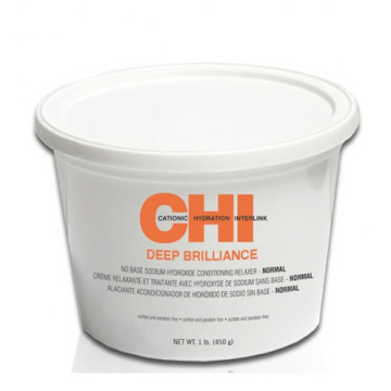 Купити - Chi Deep Brilliance No Base Sodium Hydroxide Conditioning Relaxer - Normal - Система релаксації структурованих волосся - нормальна 450 г