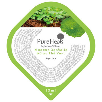 Купити - PureHeal's Centella 65 Green Tea Pack - Відновлююча маска з екстрактами центели і зеленого чаю