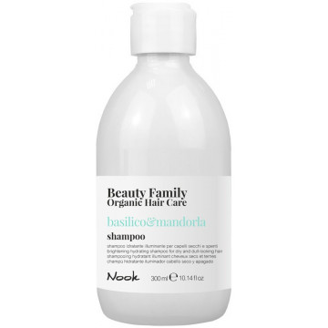 Купити - Nook Beauty Family Organic Basilico & Mandorla Shampoo - Шампунь "Яскравість, Зволоження і Блиск" для сухого, тьмяного волосся