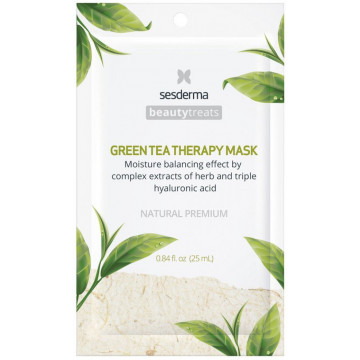 Купити - Sesderma Beauty Treats Green Tea Therapy Mask - Зволожуюча маска для обличчя з екстрактом зеленого чаю