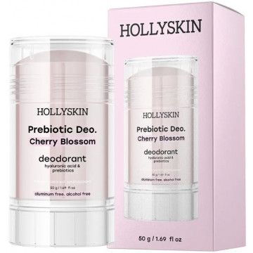 Купити - Hollyskin Prebiotic Deo. Cherry Blossom - Парфумований дезодорант з гіалуроновою кислотою та пребіотиками