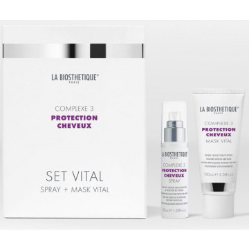 Купити - Набор La Biosthetique Protection Cheveux Complexe 3 Set Vital: Spray + Mask - Набір для глибокого відновлення дуже пошкодженого волосся: Спрей + Маска